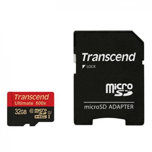Transcend TS32GUSDHC10U1 microSDHC歌留多 Class10 UHS-I U1 32GB (SD歌留多取り替えっこアダプター付き添い人)
