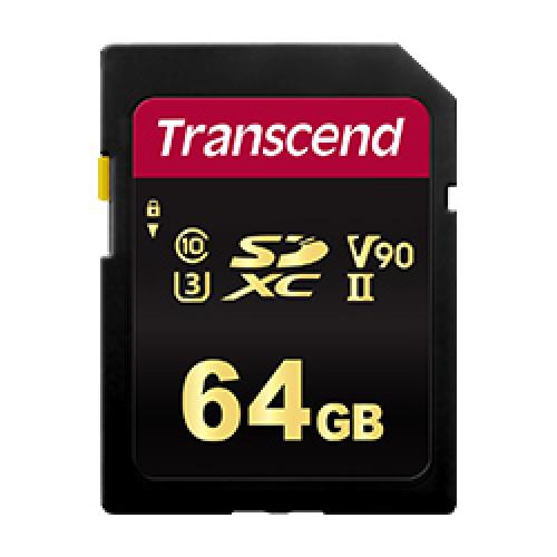 Transcend TS64GSDC700S SDXC歌留多 Class10 UHS-II U3 V90 64GB