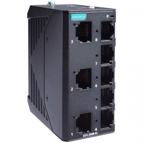 MOXA EDS-2008-EL 8界面 エントリー印字機 アンマネージドイーサネットスイッチ 金属元素筐体