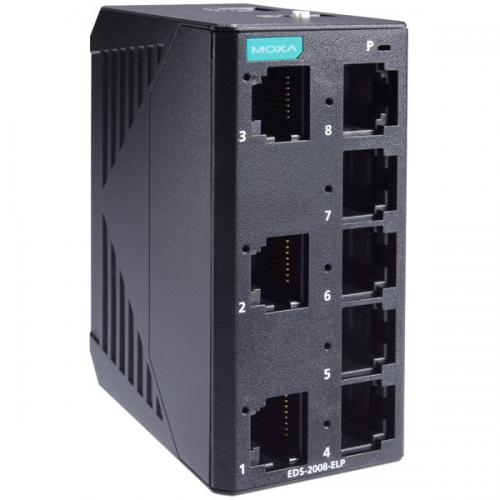 MOXA EDS-2008-ELP 8界面 エントリー印字機 アンマネージドイーサネットスイッチ 可塑性物質筐体