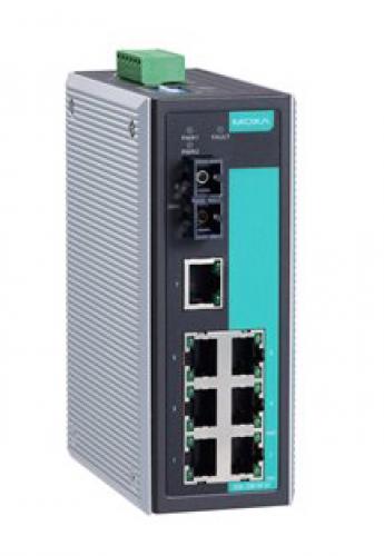 MOXA EDS-308-S-SC-T EtherDevise Server 7界面10/100BaseTx、1ポートシングルモード100BaseFx
