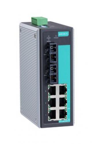 MOXA EDS-308-SS-SC-80 EtherDevise Server 6界面10/100BaseTx、2ポートシングルモード100BaseFx（80粁）