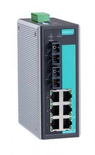 MOXA EDS-308-SS-SC-T EtherDevise Server 6界面10/100BaseTx、2ポートシングルモード100BaseFx
