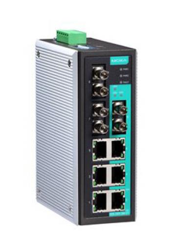MOXA EDS-309-3M-ST-T アンマネージドスイッチ、6xRJ45 3xマルチST、Tひな形