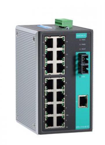 MOXA EDS-316-M-SC-T アンマネージドスイッチ、15xRJ45 1xマルチSC、T真似形