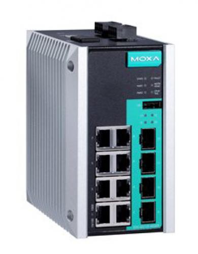 MOXA EDS-G512E-4GSFP-T 12ポートフルギガビットマネージドイーサネットスイッチ T模範例