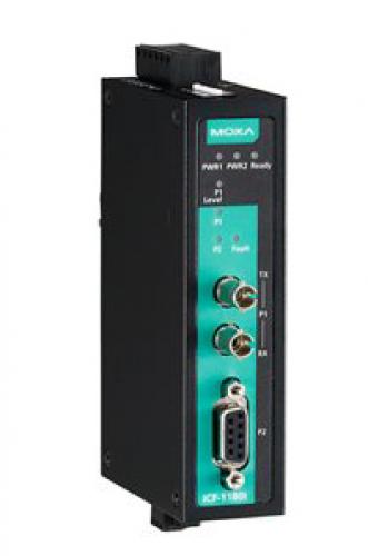 MOXA ICF-1180I-M-ST-T 実業用PROFIBUS-衣料繊維変換器 マルチST Tひな形