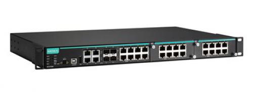MOXA IKS-6728A-4GTXSFP-HV-HV-T 実業用モジュラマネージド イーサネットスイッチ