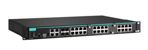 MOXA IKS-6728A-4GTXSFP-HV-T 製作用モジュラマネージド イーサネットスイッチ