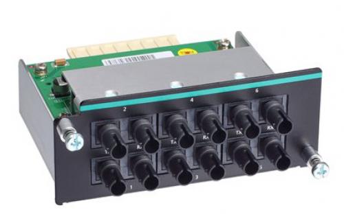 MOXA IM-6700A-6MST ファーストイーサネットモジュール マルチ流行り物 100BaseFX 6界面(ST繋ぎ)