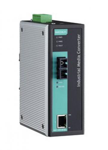 MOXA IMC-101-S-SC-80-T 10/100BaseT to 100BaseFX 手段変換器 80粁 シングル流行り物(SC繋ぎ)（広稼働耐温度）
