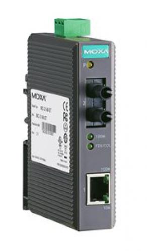 MOXA IMC-21-M-ST 10/100BaseT(X)⇔100BaseFXメディアコンバータ、マルチST