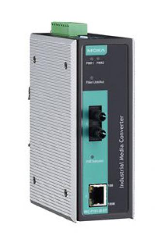 MOXA IMC-P101-S-ST PoE 10/100BaseT（X）⇒100BaseFX媒体変換器、シングルST