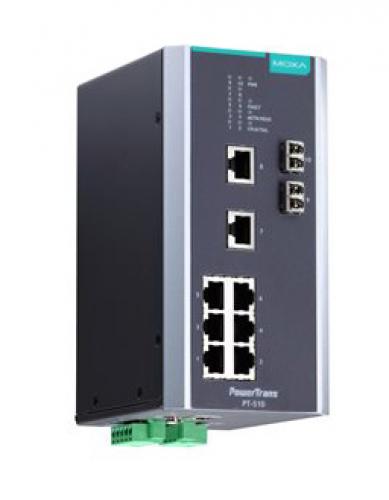 MOXA PT-510-MM-LC-HV IEC 61850-3公証マネージドスイッチ 8xRJ45 2xマルチLC