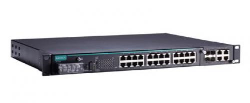 MOXA PT-7528-24TX-HV IEC 61850-3証明マネージドラックマウントイーサネットスイッチ 24xRJ45 1不成立ワット数
