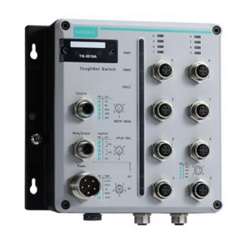 MOXA TN-5510A-2GTX-WV-T EN 50155公許 8+2ポートギガビットイーサネットスイッチ Tひな形