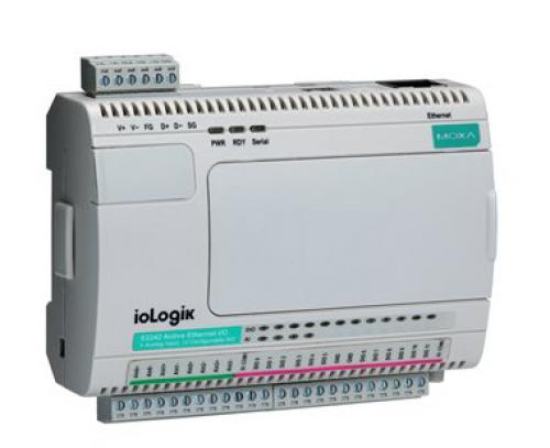 MOXA ioLogik E2210-T イーサネットRTU 12DI 8DO T模範例