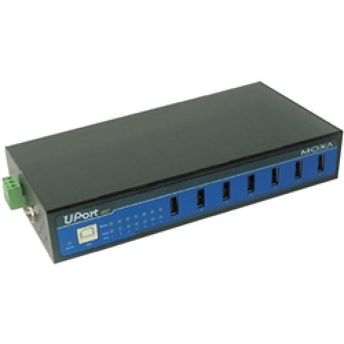MOXA UPort 407-T 7界面 実業用USBこしき、Tひな形