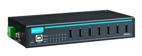 MOXA UPort 407/JP 7界面 加工用USBこしき、ワット数アダプター同梱