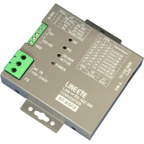 LINEEYE SI-65FA-L インターフェースコンバータ LAN<\u003d>RS-422/485 絶縁・壁掛タイプ