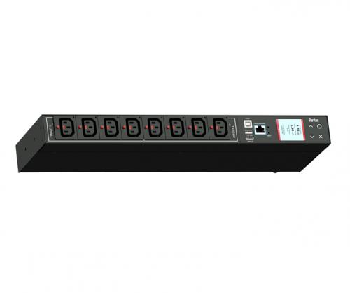 ラリタン PX3-1200JR-E2 iPDU 単相 AC200V 30A インプット繋ぎ：NEMA L6-30P アウトネットボール：IEC60320 Locking C13(8) 6.0kVA 1U手合い