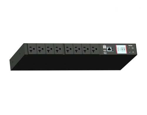 ラリタン PX3-5145JR iPDU 単相 AC100V 15A インプット繋ぎ：NEMA 5-15P アウトネットボール：NEMA 5-20R(8) 1.5kVA 1U手合い ※NEMA5-15R繋ぎ合わせる能力のある