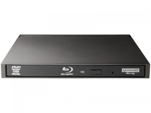 Logitec LBD-PWA6U3CLBK ポータブルBlu-rayディスクドライブ USB3.2 Gen1(USB3.0) スリム 書き込みソフト付 UHDBD対応 Type-Cケーブル付 ブラック