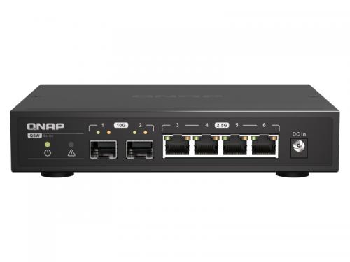 QNAP QSW-2104-2S アンマネージドスイッチ (2 x 10GbE 5 x 2.5GbE)