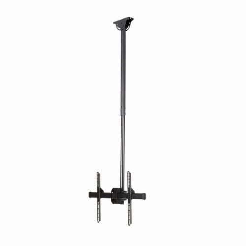 StarTech.com FLATPNLCEIL 薄型液晶テレビ天吊り金具天井からの距離を1060mmから1560mmに調節32インチから75インチTVに対応できる天吊りハンガーVESAマウント規格サポート