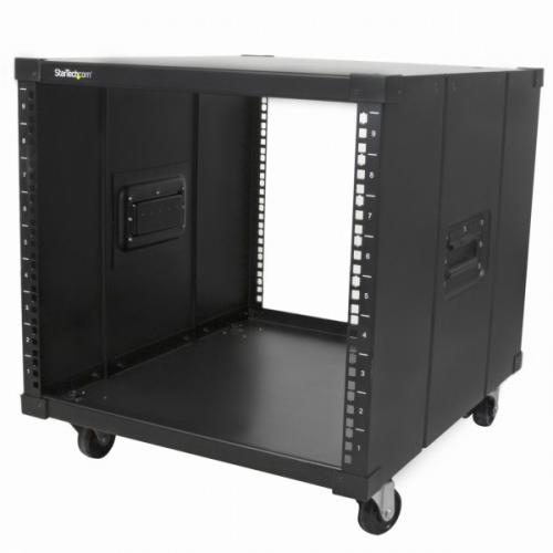 StarTech.com RK960CP 携帯型キャスター付き添い人サーバーラックキャビネットハンドル付き添い人9U