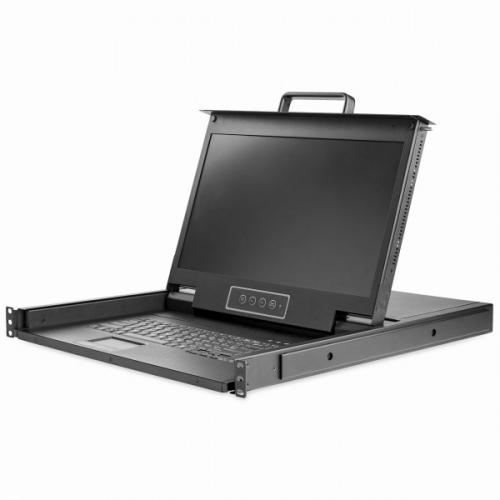 StarTech.com RKCONS17固定ディスク 仕合わせマウント相応うKVMコンソールドロワー1UシングルKVM取り替えっこ1080pHD相応う17.3inLCD1920x1080
