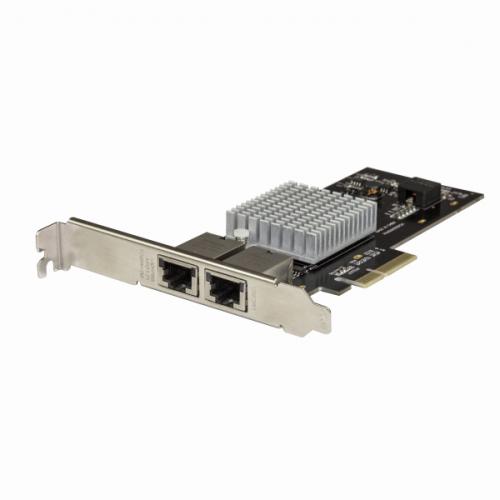 StarTech.com ST10GPEXNDPI 2ポート10GBase-T増設PCIeイーサネットLANカードNBASE-T対応5スピード:10G/5G/2.5G/1G/100Mbps対応NICカード