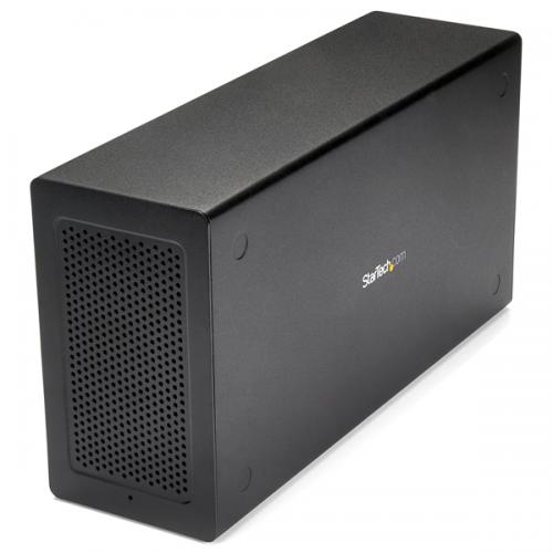 StarTech.com TB31PCIEX16 Thunderbolt3接続PCIe外付けケースDisplayPort用モニターポートサンダーボルト3-PCIExpressx16アルミ筐体