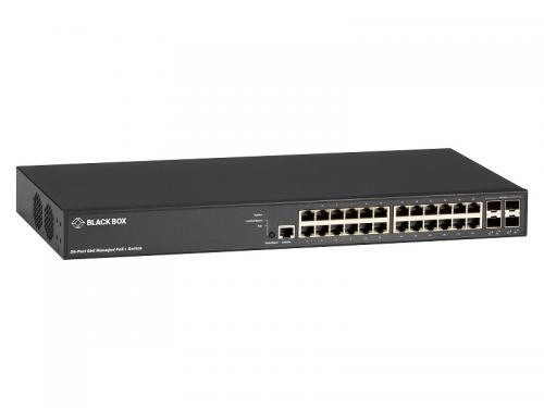 ブラックボックス LPB3028A PoE取り替えっこ PoE+相応う 10/100/1000Tx24 SFP/SFP+x4