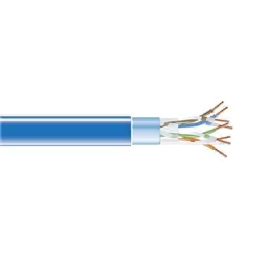 ブラックボックス EVNSL0501A-1000 CAT5e 350MHz遮蔽物付単線PVCバルク有線テレビ 青 304.8m