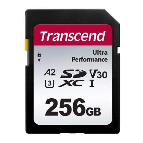 Transcend TS256GSDC340S SDXC歌留多 UHS-I U3 V30 A2 256GB