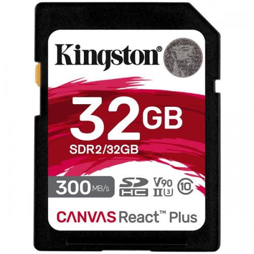 毎日続々入荷 テレビで話題 Kingston SDR2 32GB SDXCカード UHS-II V90 Canvas React Plus SD Card zrs.si zrs.si