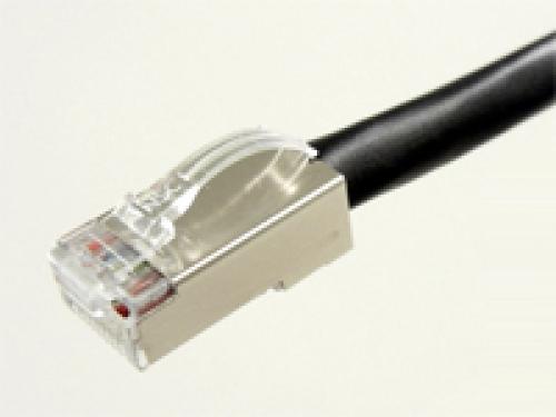 エイム電子 C6S-STP-BK-50 カテゴリ6 STPケーブル 単線 1000BASE-TXストレート 黒 50m|ISダイレクト店