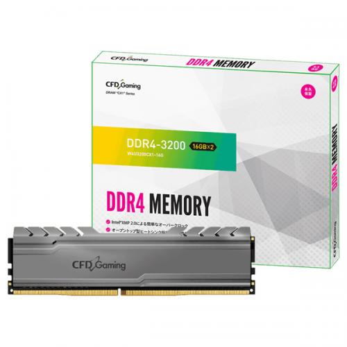 CFD販売 4988755-051576 オープニング大放出セール デスクトップPC用メモリ DDR4-3200 PC4-25600 ゲーミングモデル W4U3200CX1-16G DIMM 288pin 別倉庫からの配送 16GB×2枚組 無期限保証