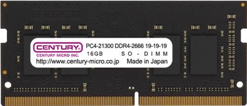 世紀マイクロ CB16GX2-SOD4U2666H 万覚え帳用 パソコン4-21300/DDR4-2666 32GB kit(16GBx2) 260pin SODIMM 1Rank 1.2v 日本製