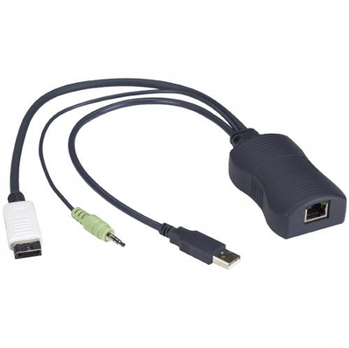 ブラックボックス KV1408A ServSwitch CXサーバアクセスモジュール シングル USB/DisplayPort/オーディオ｜ISダイレクト店