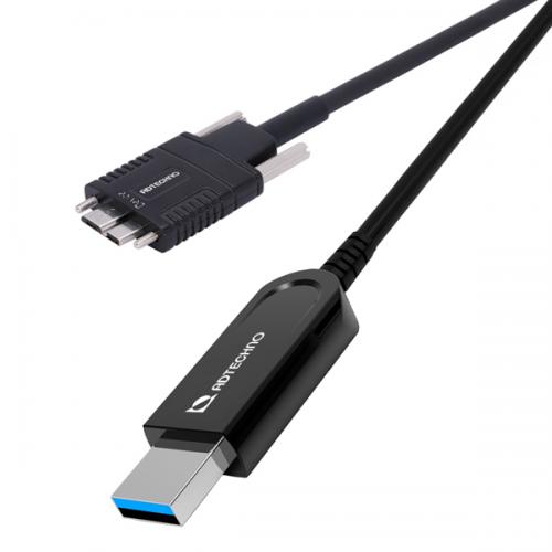 ADTECHNO AUN-4M1-050 5Gbps専用 光衣料繊維USB有線テレビ A（牡）-MicroB（牡） 50m