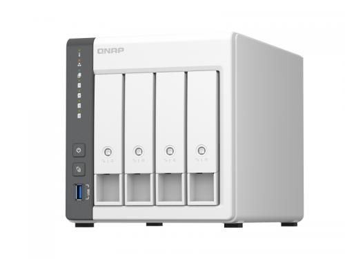 QNAP TS-433 クアッドコア中央処理装置 2.5GbE 4ベイ マルチメディアシステムNAS ディスクレスモデル 記憶装置4GB 判定基準引き請ける2年属する TS-433