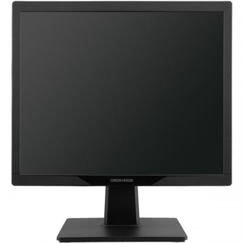 グリーンハウス GH-LCS17D-BK デリバリー保守付き17型スクエアディスプレイ VGA/HDMI/1280×1024/ブラック/5年保証1/TNパネル採用