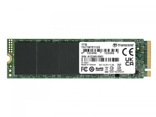 Transcend TS1TMTE112S 1結核症 M.2 2280PCIe Gen3x4 NVMe 3D DRAM-less