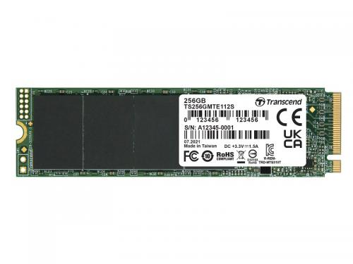 Transcend TS256GMTE112S 256GB M.2 2280PCIe Gen3x4 NVMe 3D DRAM-less 内蔵ドライブ・ストレージ-PCパーツ