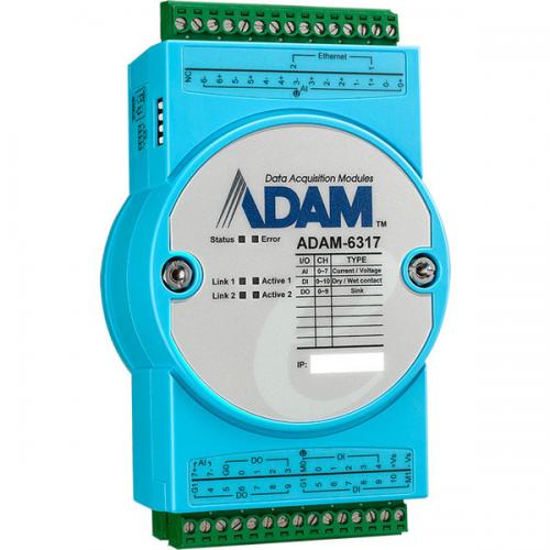 アドバンテック ADAM-6317-A1 ADAM-6000シリーズ 8AI/10DI/11DO IoT Modbus/OPC UA Ethernet Remote I/O｜ISダイレクト店