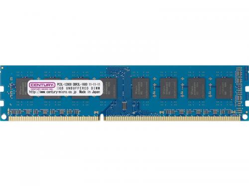 センチュリーマイクロ CK2GX2-D3LU1600 デスクトップ用 PC3L-12800/DDR3L-1600 4GB kit(2GBx2) 240pin UDIMM 1.5/1.35V共用 日本製