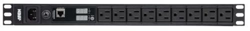 ATEN PE1109A ラック用電源タップ(1U/100V/15A/NEMAタイプ 9ポート/計測機能対応)|ISダイレクト店