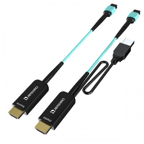 ADTECHNO AMH-100M MPO脱着式 光ファイバHDMIケーブルセット 100m|ISダイレクト店
